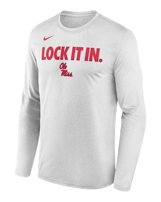 Ole Miss 2026 On-Court BenchMen's Nike Dri-FIT College Long-Sleeve T-Shirt | Nike (US)