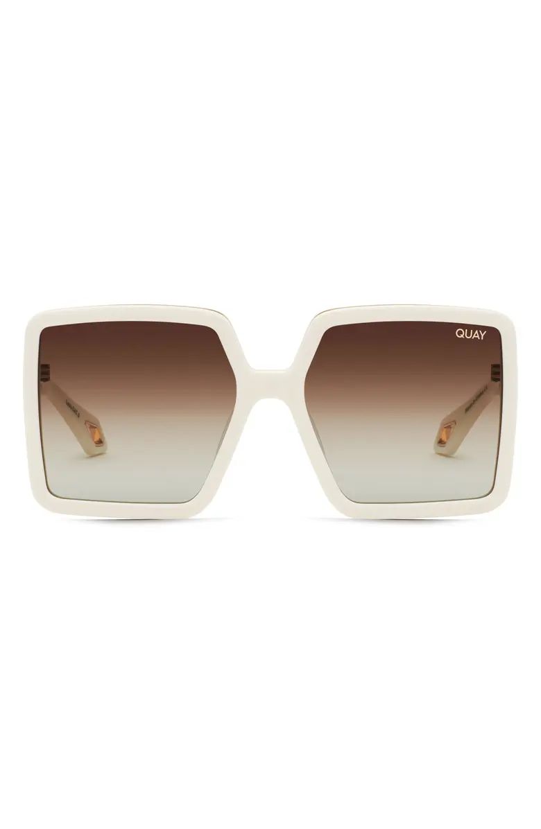 x Saweetie Almost Ready 56mm Polarized Square Sunglasses | Nordstrom