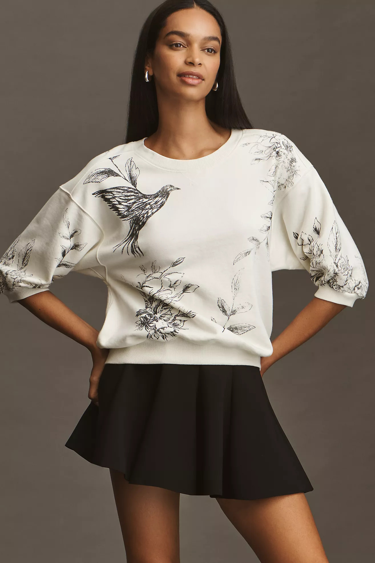 The Niki Bubble Sweatshirt by Pilcro | Anthropologie (US)