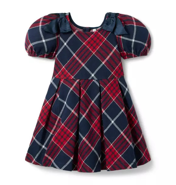 The Tartan Pleated Bow Dress | Janie and Jack