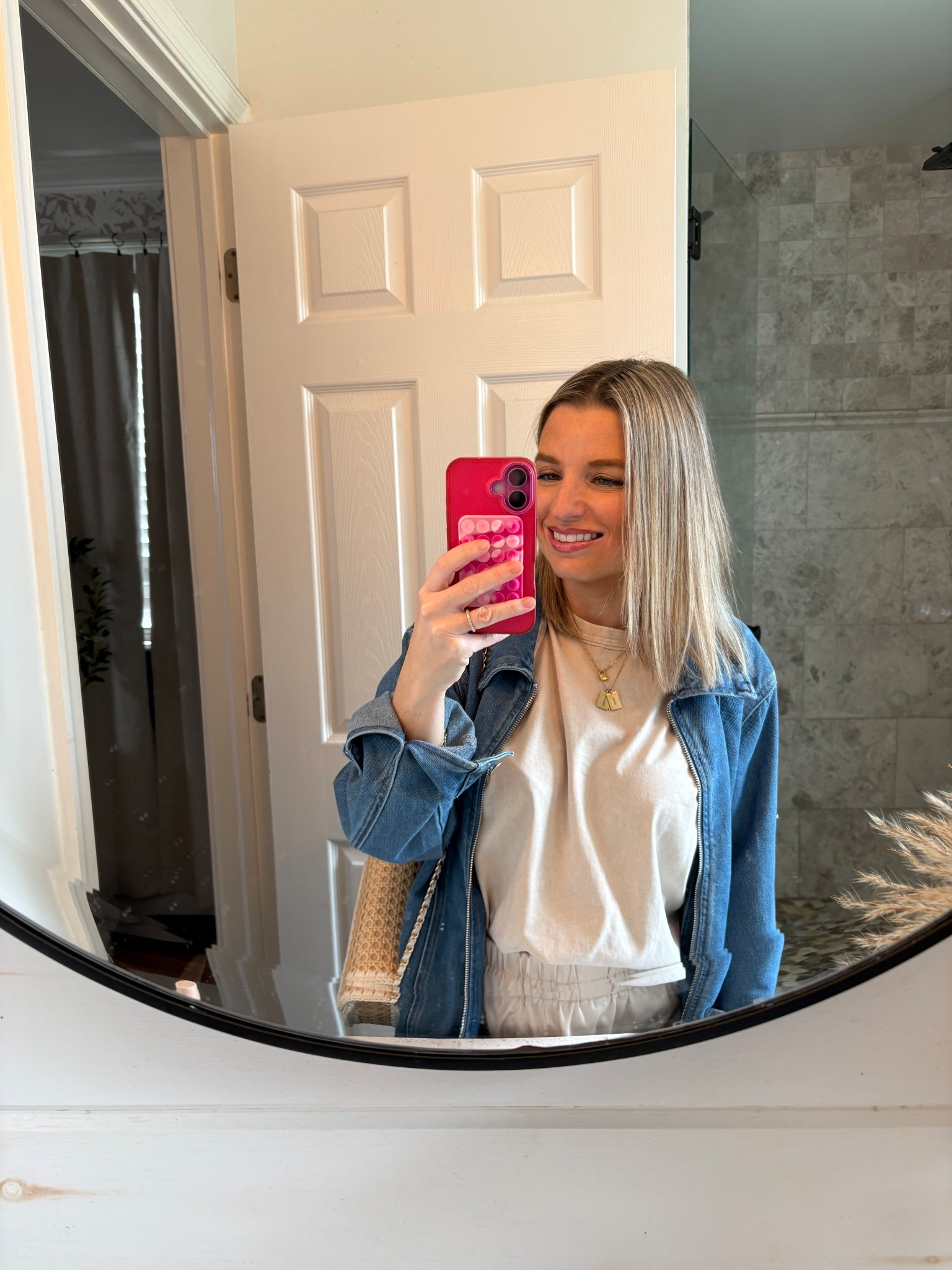 Loving this top! Basic acid washed. Denim jacket! 

#LTKPetite #LTKootd #LTKSaleAlert