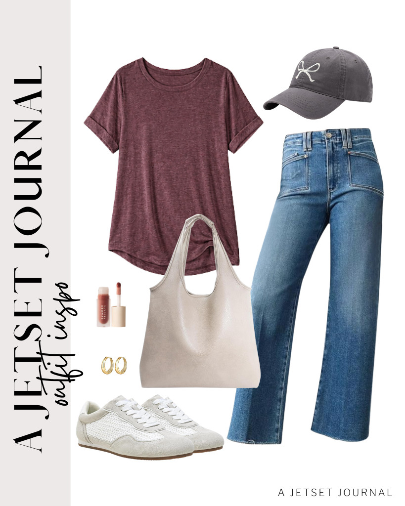 Summer Fridays Dream Lip Oil now has over 1k global ratings, with 1k people buying it last month. This bestseller is the perfect way to finish this outfit, which includes a wine-red oversized T-shirt from ATHMILE, wide-leg jeans, and Vepose sneakers.

#LTKSeasonal #LTKSaleAlert #LTKTravel
 

 