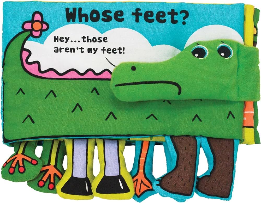 Melissa & Doug Soft Activity Baby Book - Whose Feet?, 2000+ toys - 1 EA, Multi color | Amazon (US)