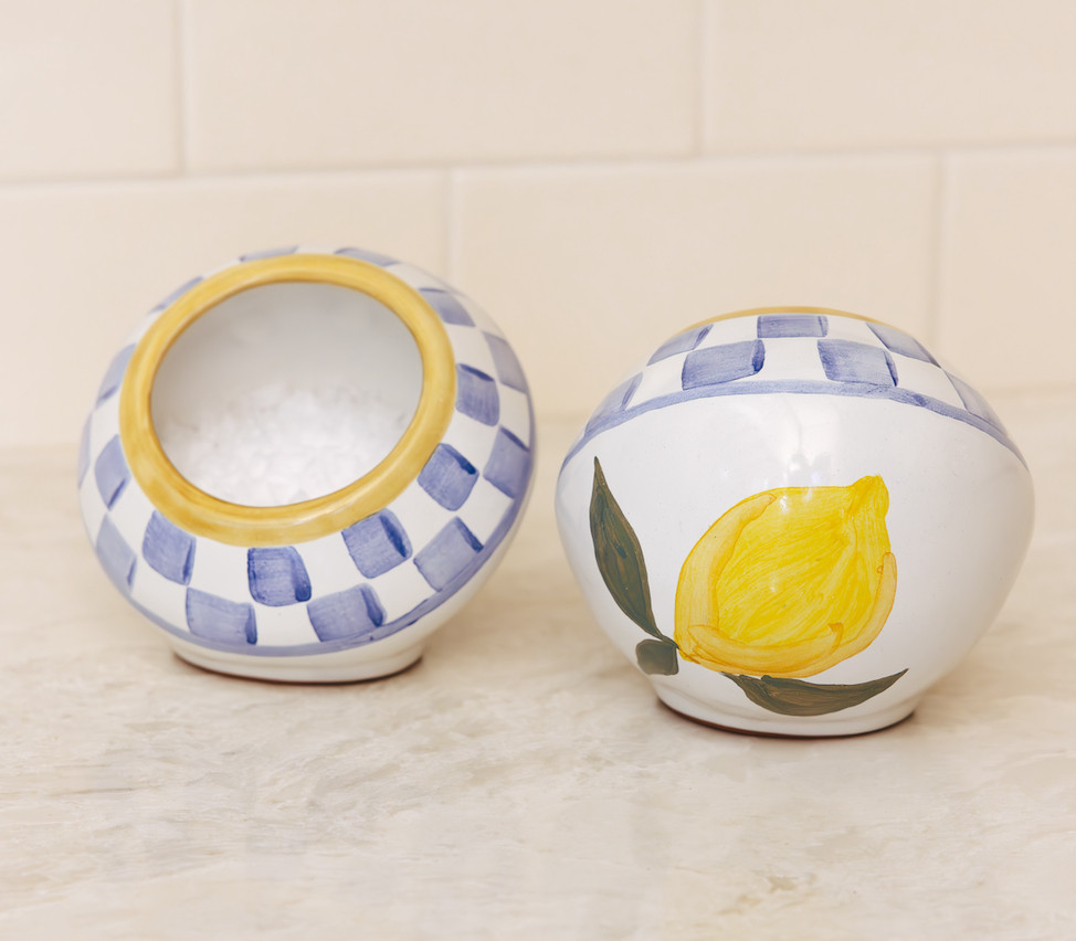 Salt Cellar from my MacKenzie-Childs collection! 

kitchen l salt cellar  

 