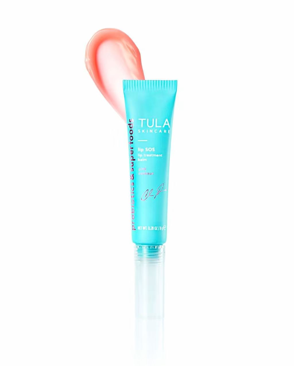 lip treatment balm in pink coconut | Tula Skincare