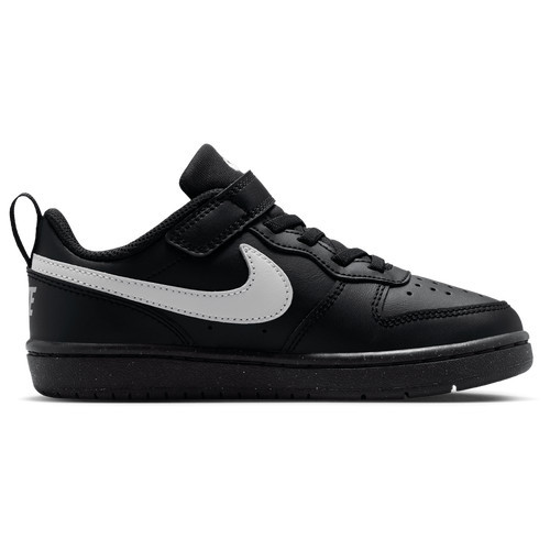 Nike Boys Nike Court Borough Low Recraft - Boys' Preschool Basketball Shoes Black/Grey Fog/Black Size 01.0 | Foot Locker (US)
