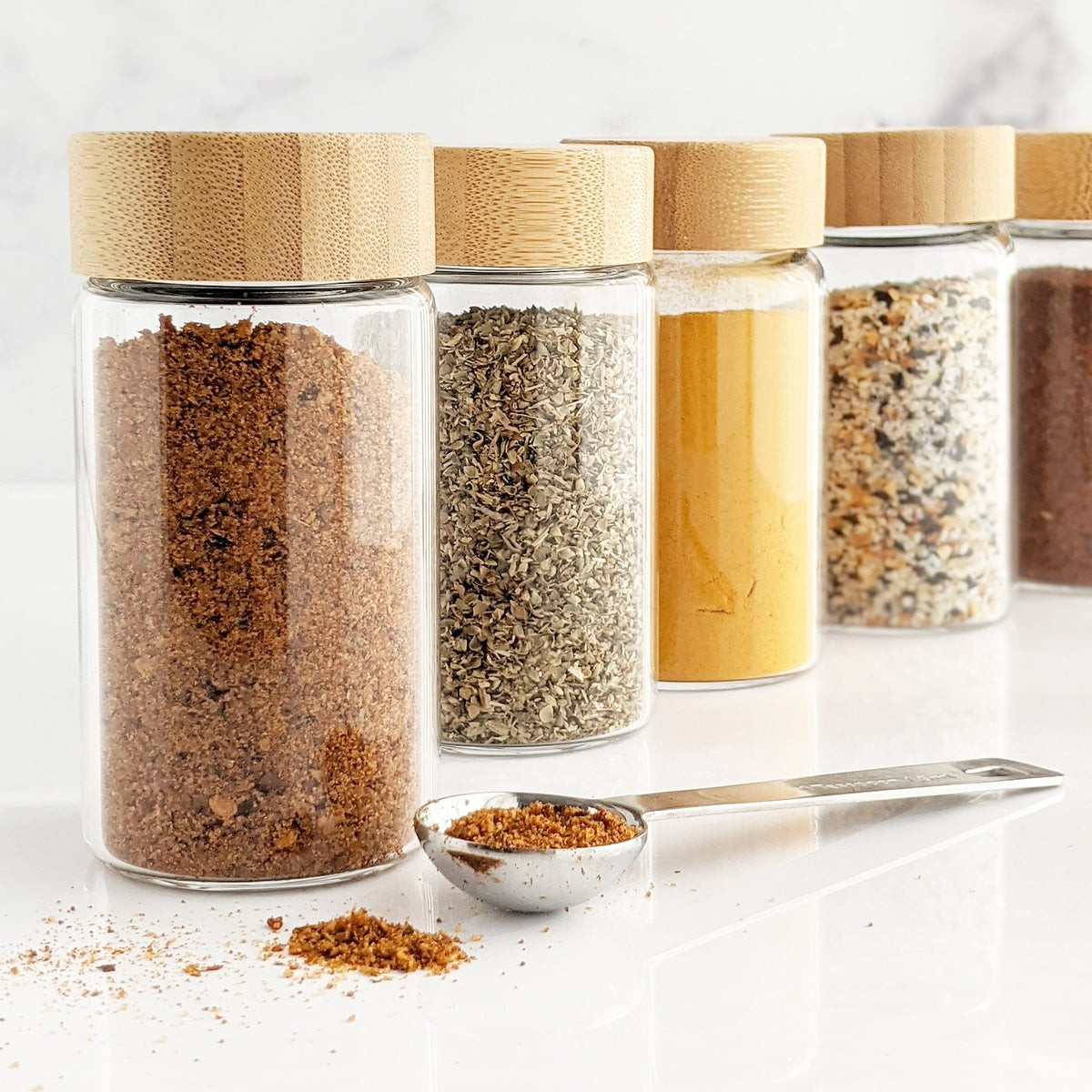 5 oz Glass Spice Jar Set (Pre-Order) | Fresh Home + Kitchen