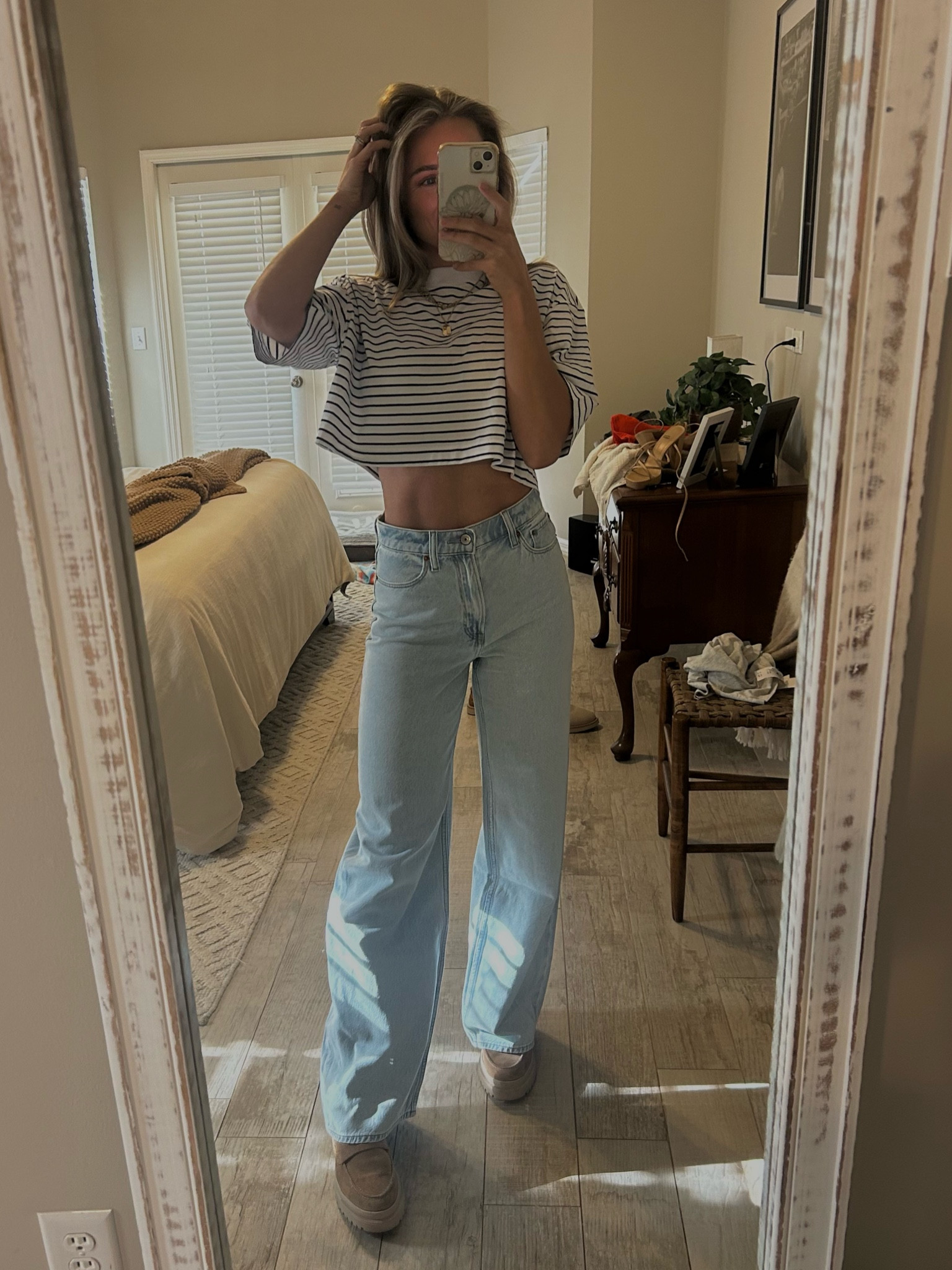 The way these loafers and these jeans have me in a chokehold 