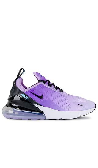 Air Max 270 Sneaker in Lilac, Black, University Blue, & Barely Grape | Revolve Clothing (Global)