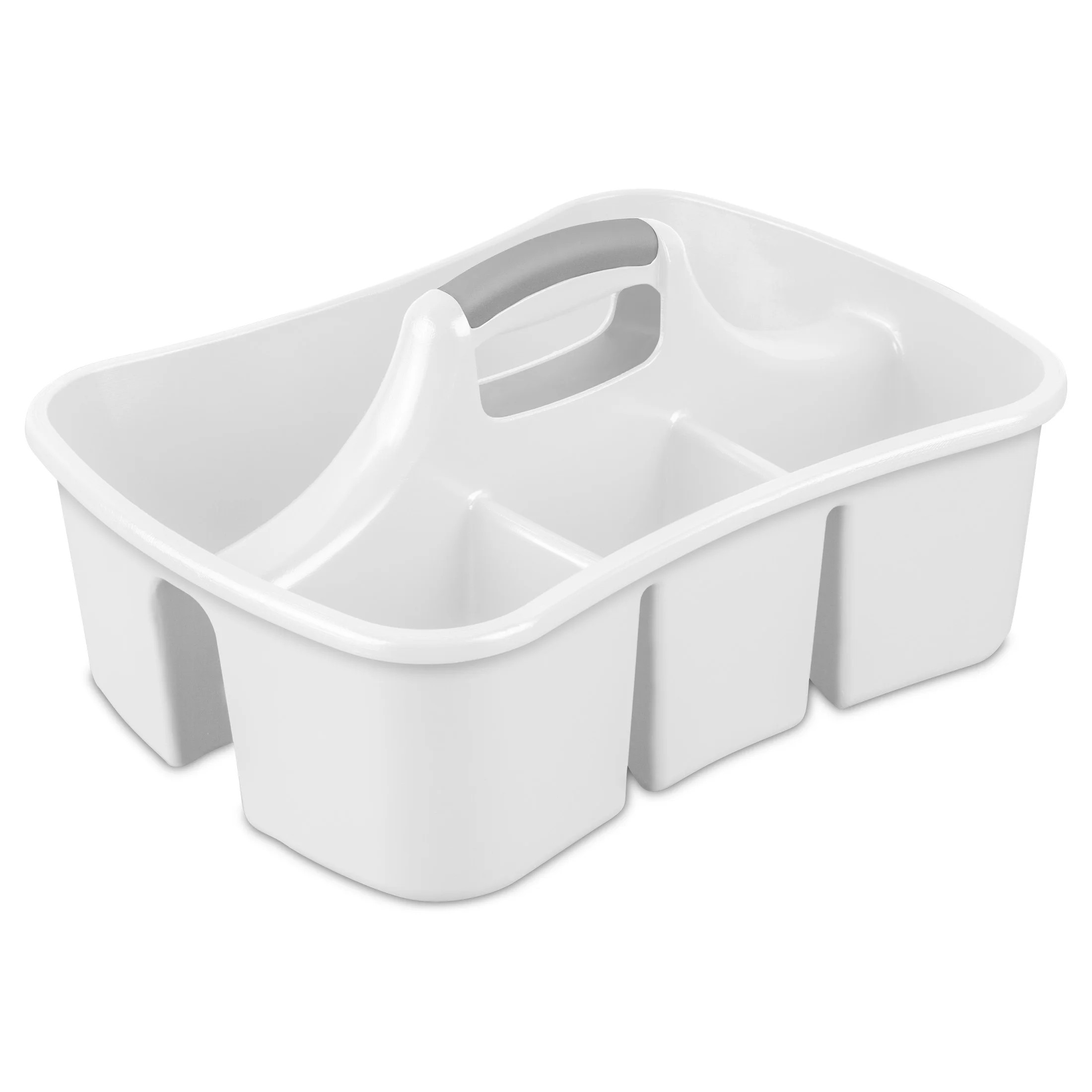 Sterilite Divided Ultra\u2122 Caddy, Easy Carry, Handy Plastic Utility Storage, White - Walmart.c... | Walmart (US)
