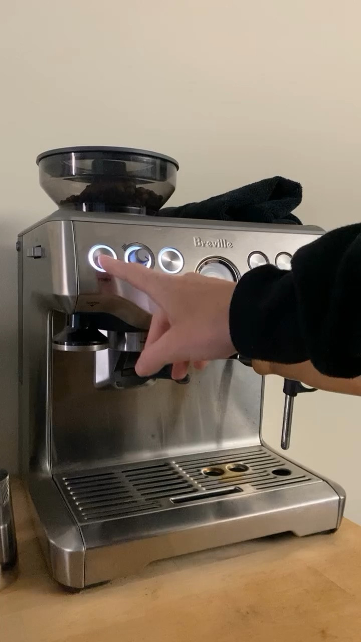 Cleaning the group head on a Breville Barista Express 

#LTKHome