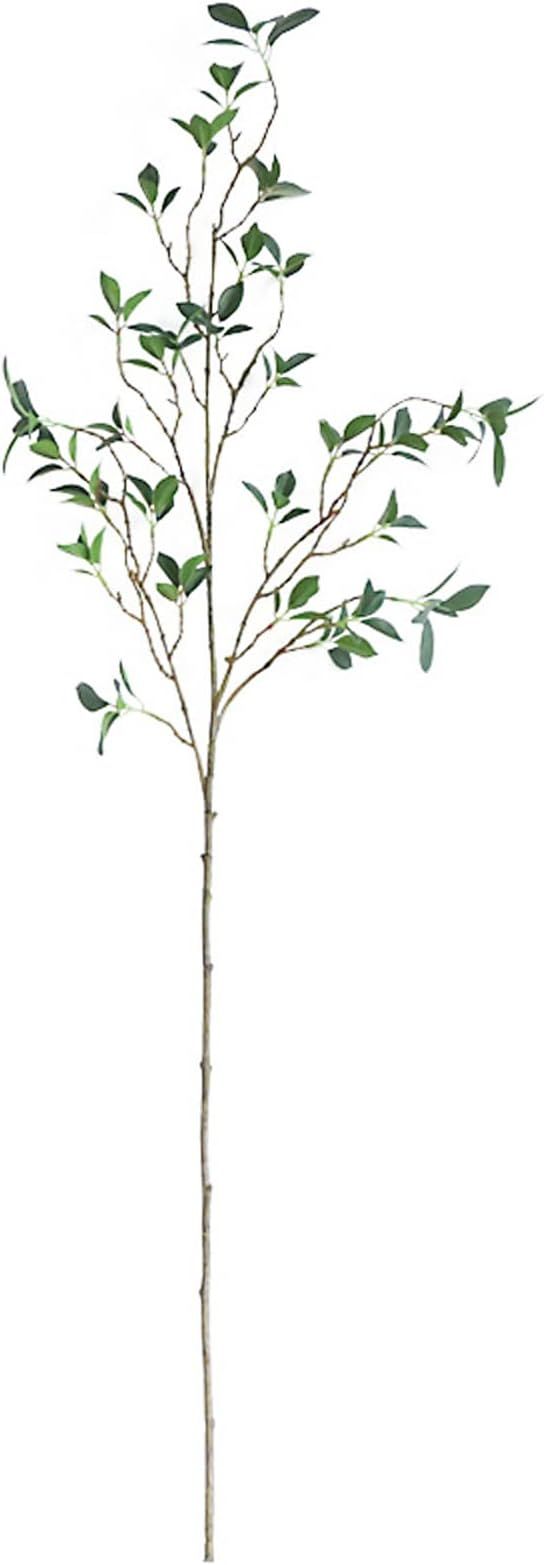 Artificial Ficus Greenery Branches Leaf Spray 44.5 inch Faux Eucalyptus Plant Ficus Twig Stems Fa... | Amazon (US)
