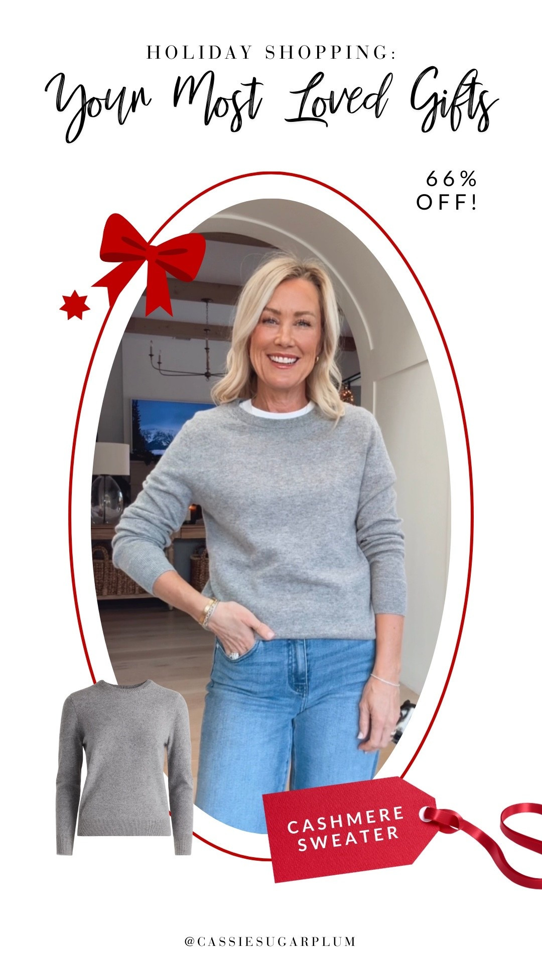 Y’all know how much I love Quince cashmere, and this crewneck is the best. 😍 Such a perfect staple to give for the holidays! 

#LTKOver40 #LTKHoliday #LTKGiftGuide