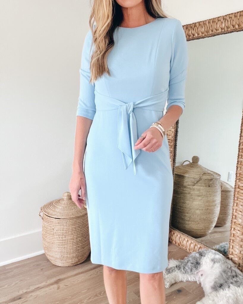 This dress is on sale! Perfect for a shower or as a wedding guest dress. I’m 5’11” wearing size 2

#LTKWedding #LTKWorkwear #LTKootd