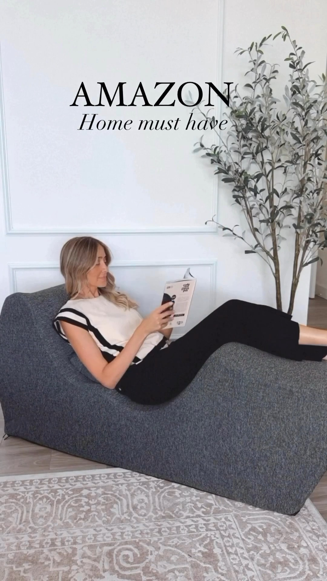 Amazon home must have . This chaise lounger is made with foam and it puts no pressure on your back.

#LTKU #LTKOver40 #LTKHome
