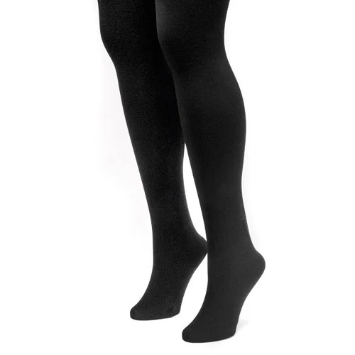 Women's Fleece Lined 2-Pair Pack Tights | Walmart (US)