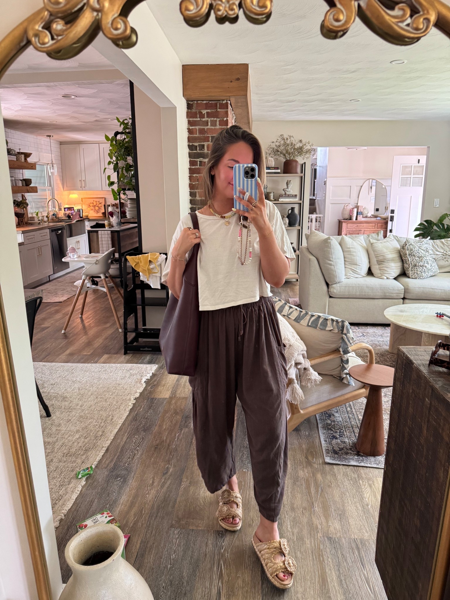 Yesterdays outfit for my first time taking out my new Coach Brooklyn Bag (39) 😍🥰 these pants are a MUST!! My favorite Amazon pant, ever. In a size medium! I have 5 colors!! 

Brooklyn bag 39, brass/merlot, transitional fall outfits, fall handbags, fall must-haves 

#LTKFindsUnder50 #LTKSeasonal