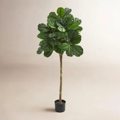 Helmsford Artificial Fiddle Leaf Fig Tree in Planter | Wayfair North America