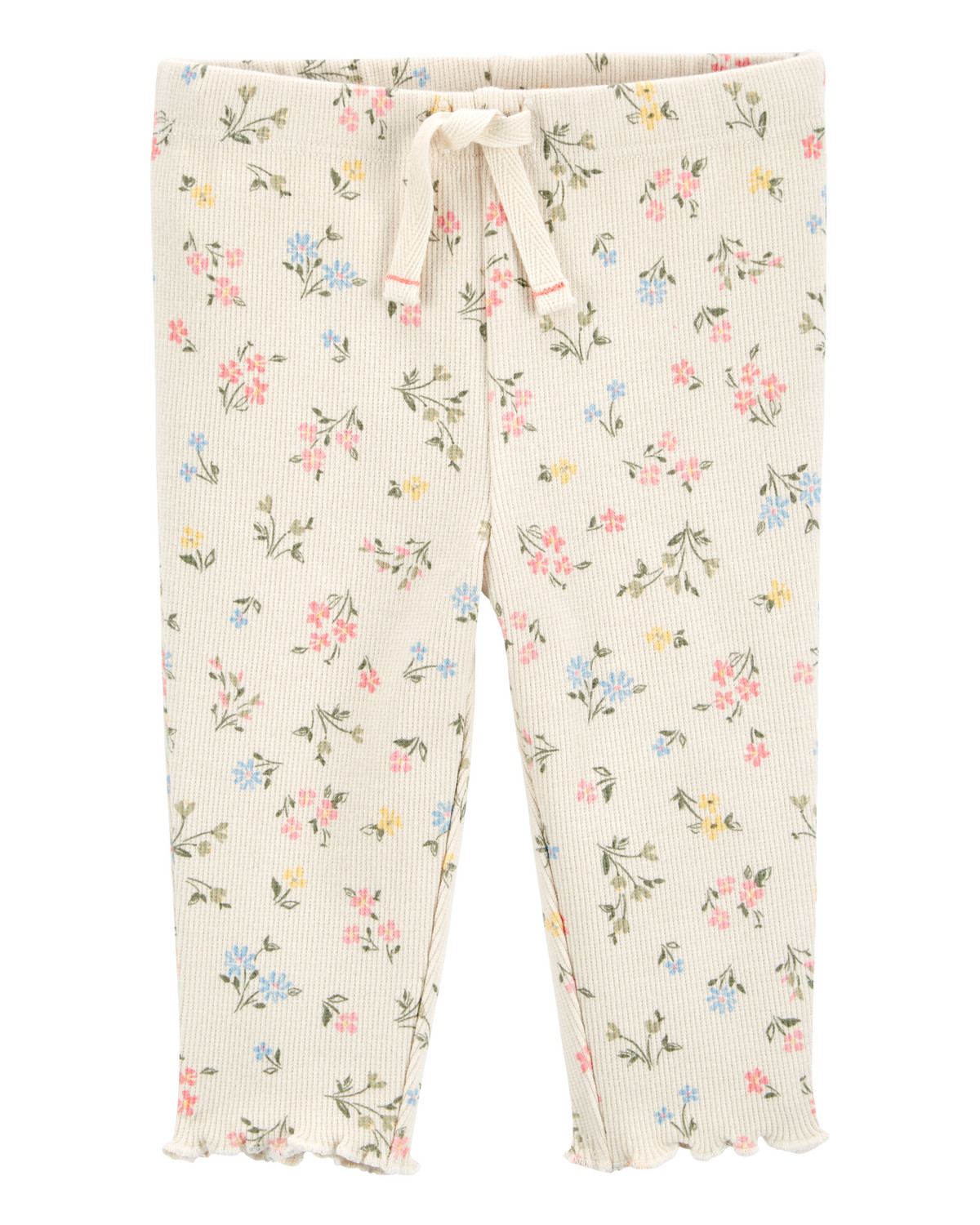 Baby Floral Pull-On Pants - Ivory | Carter's Inc