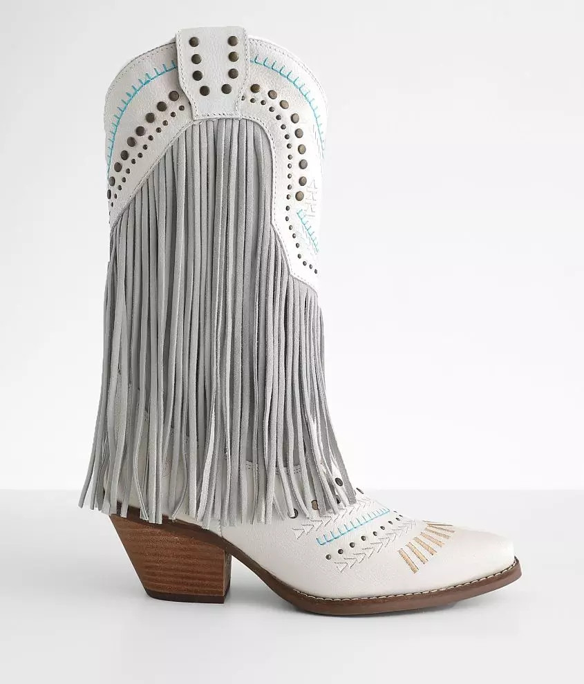 Dingo Gypsy Fringe Leather Western Boot | Buckle