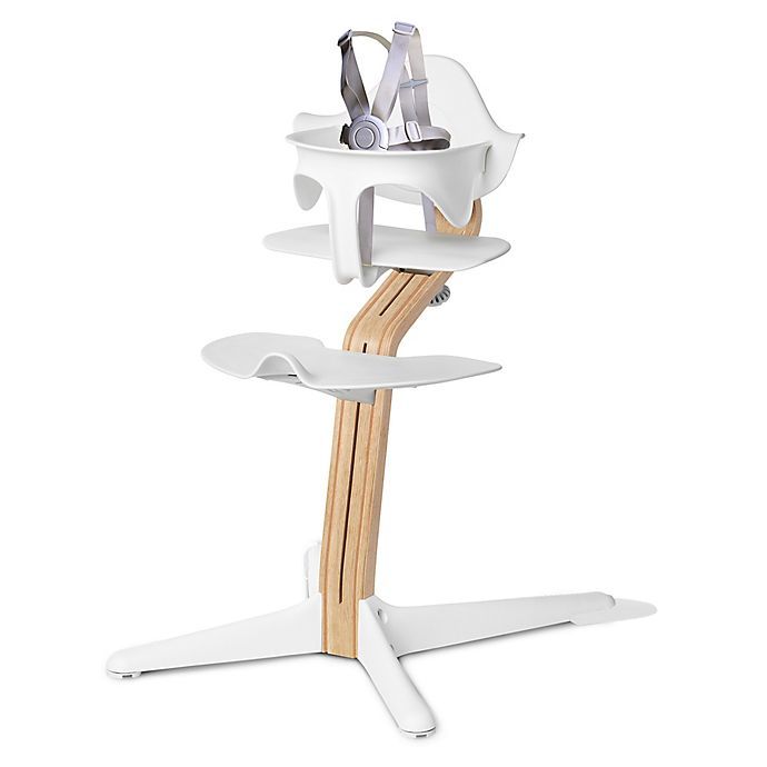 Nomi High Chair with White Oak Stem in White | buybuy BABY