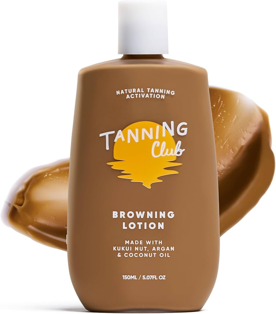 Browning Lotion - Sun Tanning Accelerator with Kukui Nut, Argan, and Coconut Oils - Botanical For... | Amazon (US)