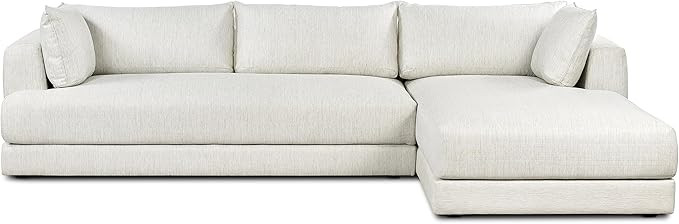 POLY & BARK Marcel Right-Facing Sectional, Bright Ash | Amazon (US)