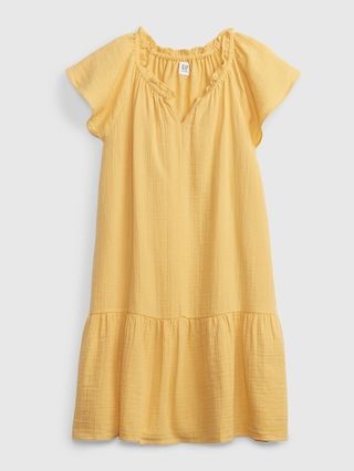 Kids' Ruffle-Neck Dress | Gap (US)