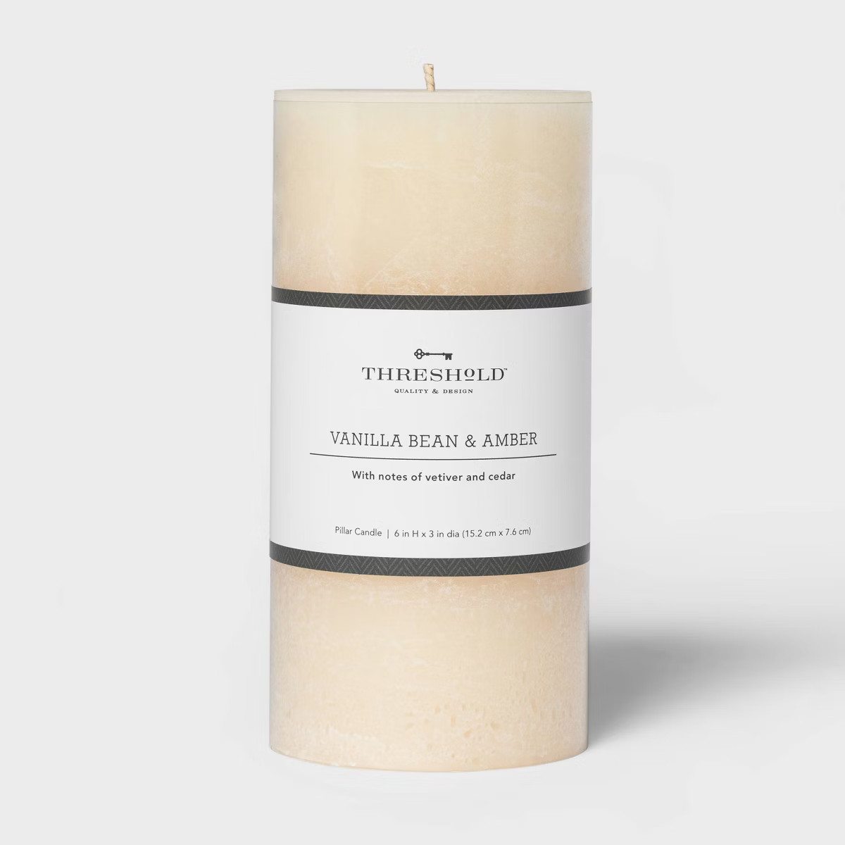 Pillar Vanilla Bean and Amber Candle - Threshold™ | Target