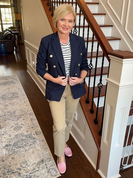 Wearing small blazer, small tee, 4 pants

Preppy
Blazer
Old money
Loafers
J. Crew 
Classic style
Petite 


#LTKfindsunder50 #LTKworkwear #LTKover40