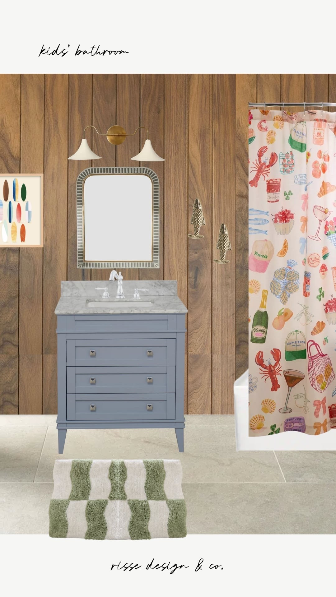 Seaside style kids bathroom design

#LTKHome #LTKFamily #LTKKids