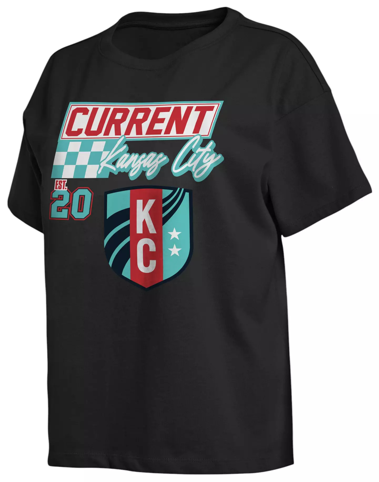 WEAR by Erin Andrews Women's Kansas City Current Vintage Racing Grey T-Shirt | DICK'S Sporting Goods
