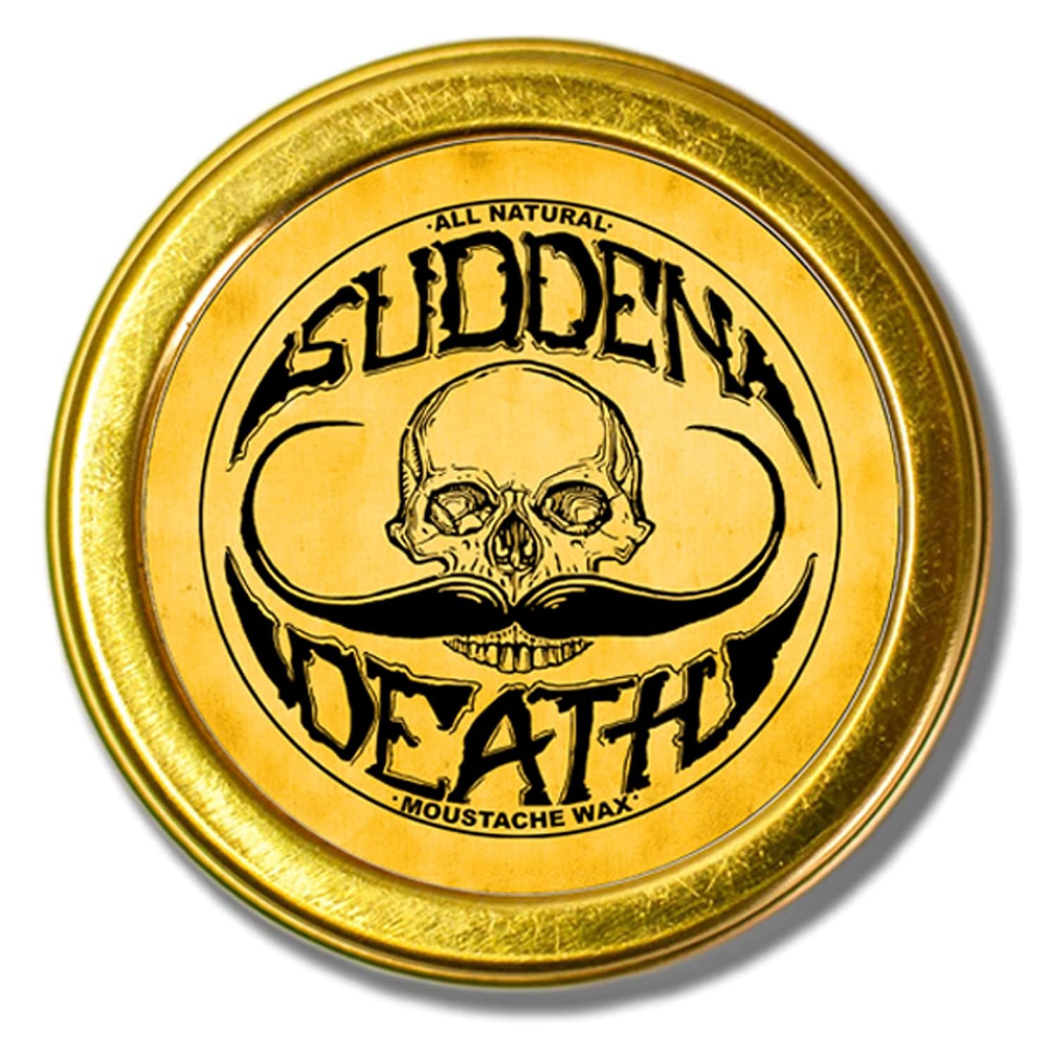 Mustache Wax Strong Hold Grooming For Men | Sudden Death Moustache & Beard Wax 1oz Tin | Perfect For Handlebar Mustaches By Death Grip | No Heat Source Required | Amazon (US)