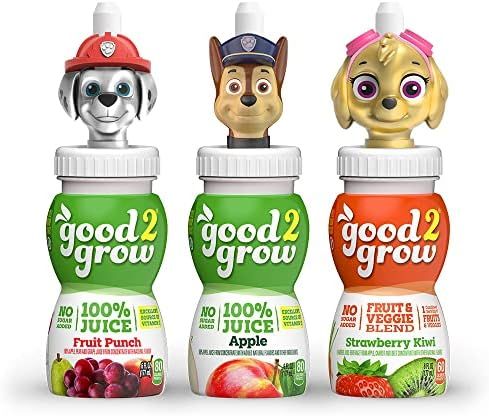good2grow Paw Patrol 3 Flavor Fruit Juice Variety Packs (Apple, Fruit Punch, Strawberry Kiwi), 6oz S | Amazon (US)