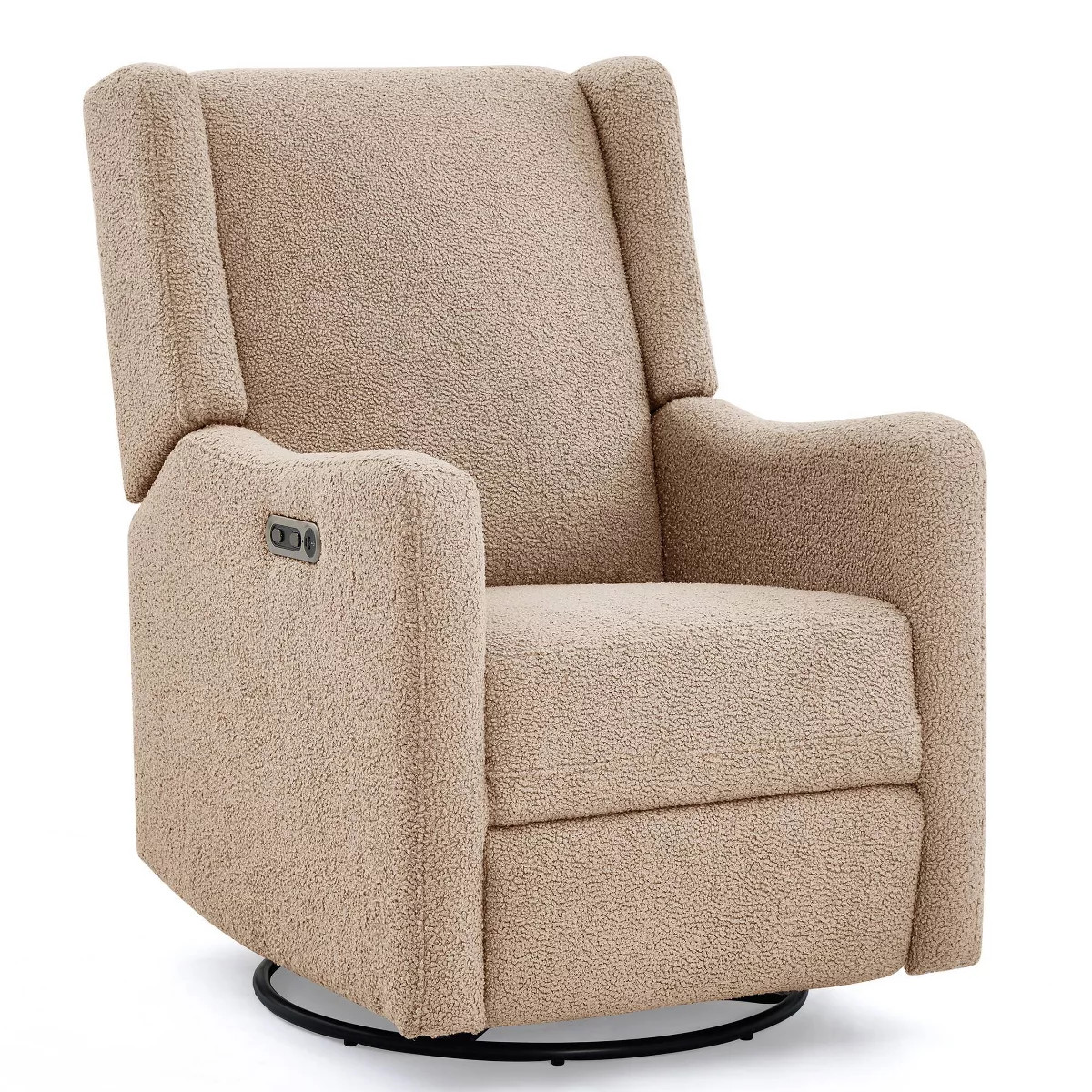 Delta Children Mercer Electronic Power Recliner and Swivel Glider with USB Port - Sand | Target