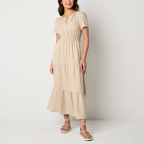 new!R & K Originals Short Sleeve Maxi Dress | JCPenney