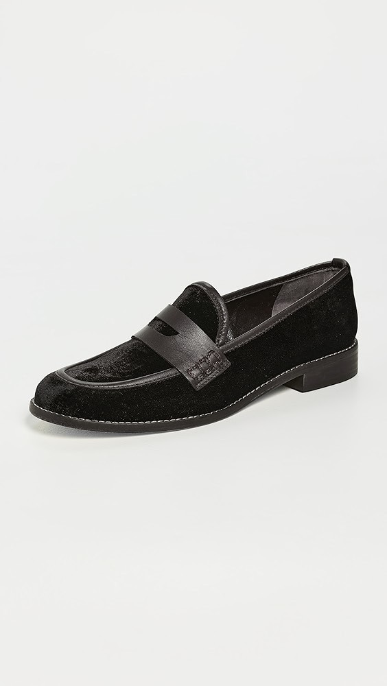 Camila Chocolate Velvet Loafers | Shopbop