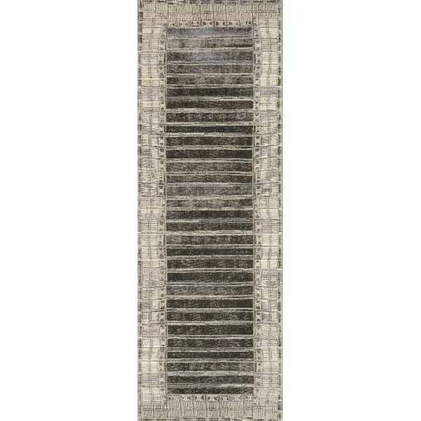 Kibby Charcoal/Ivory Indoor/Outdoor Rug | Wayfair North America