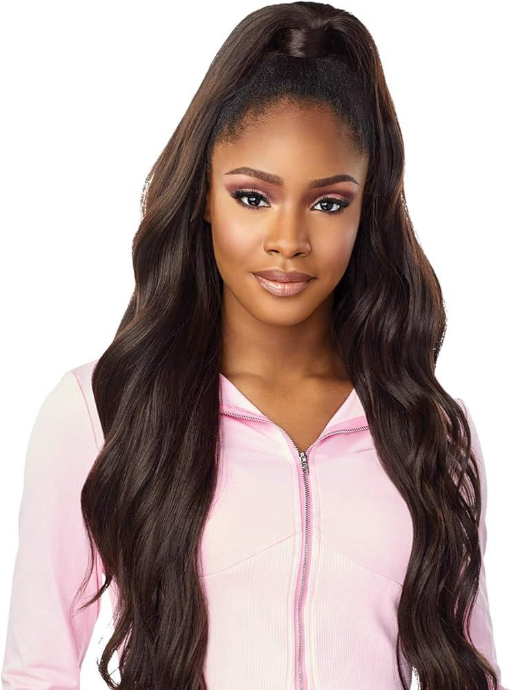 Sensationnel Half Wig N Pony Wrap Instant Up N Down UD 4 (1B) | Amazon (US)