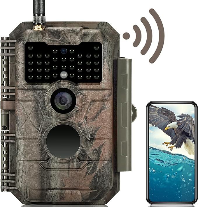 GardePro E6 Trail Camera WiFi 32MP 1296P Game Camera with No Glow Night Vision Motion Activated W... | Amazon (US)