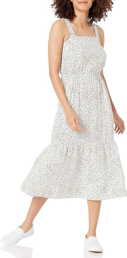 Amazon Essentials Women's Fluid Twill Tiered Midi Summer Dress | Amazon (US)