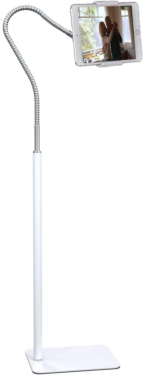 Tablet Floor Stand with Flexible Gooseneck and Stable Aluminum Base Suitable for 3.5” - 10.6”... | Amazon (US)