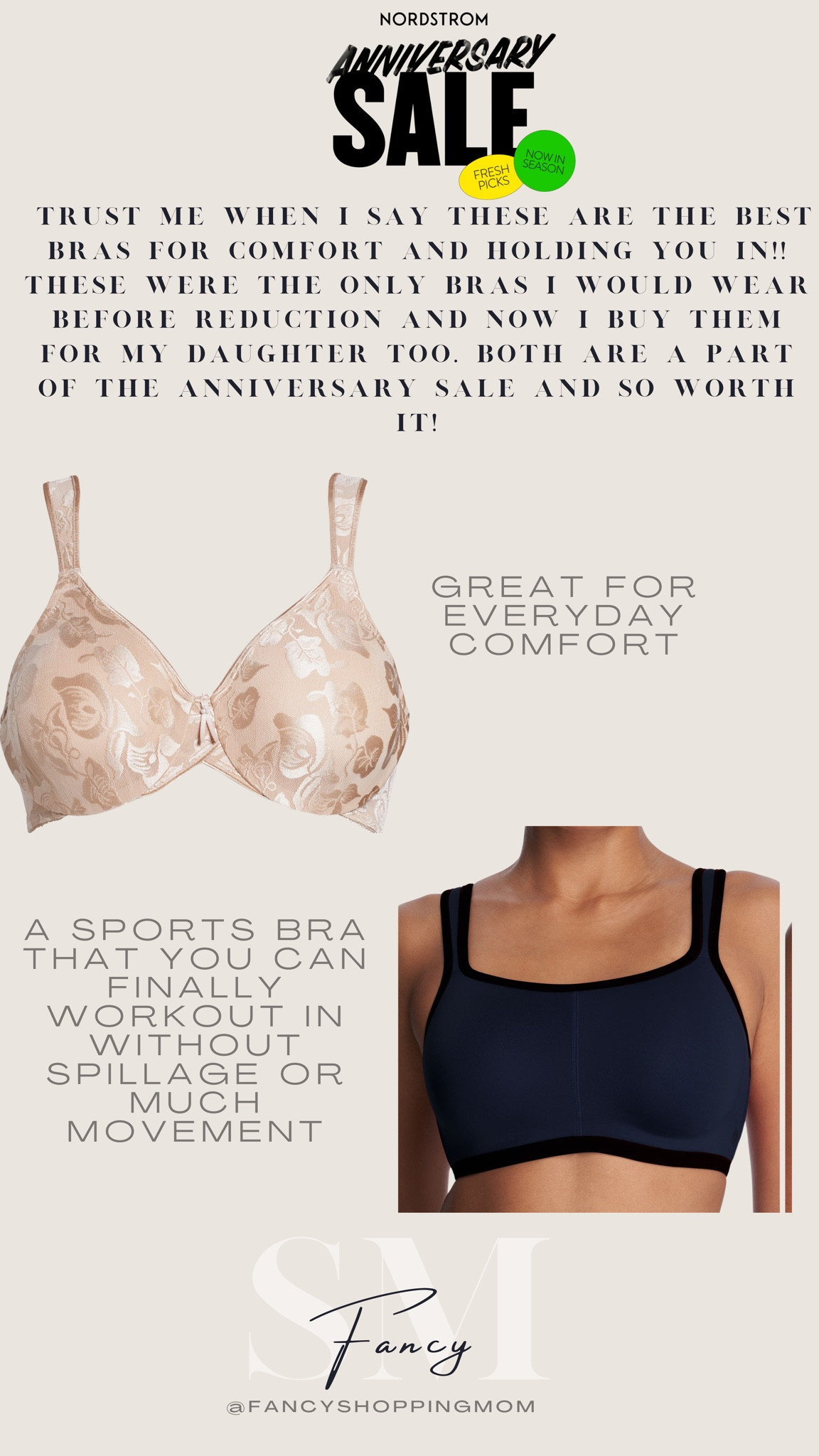 Trust me when I say these are the best bras for comfort and holding you in!! These were the only bras I would wear before reduction and now I buy them for my daughter too. Both are a part of the anniversary sale and so worth it! 

#LTKStyleTip #LTKSaleAlert #LTKxNSale
