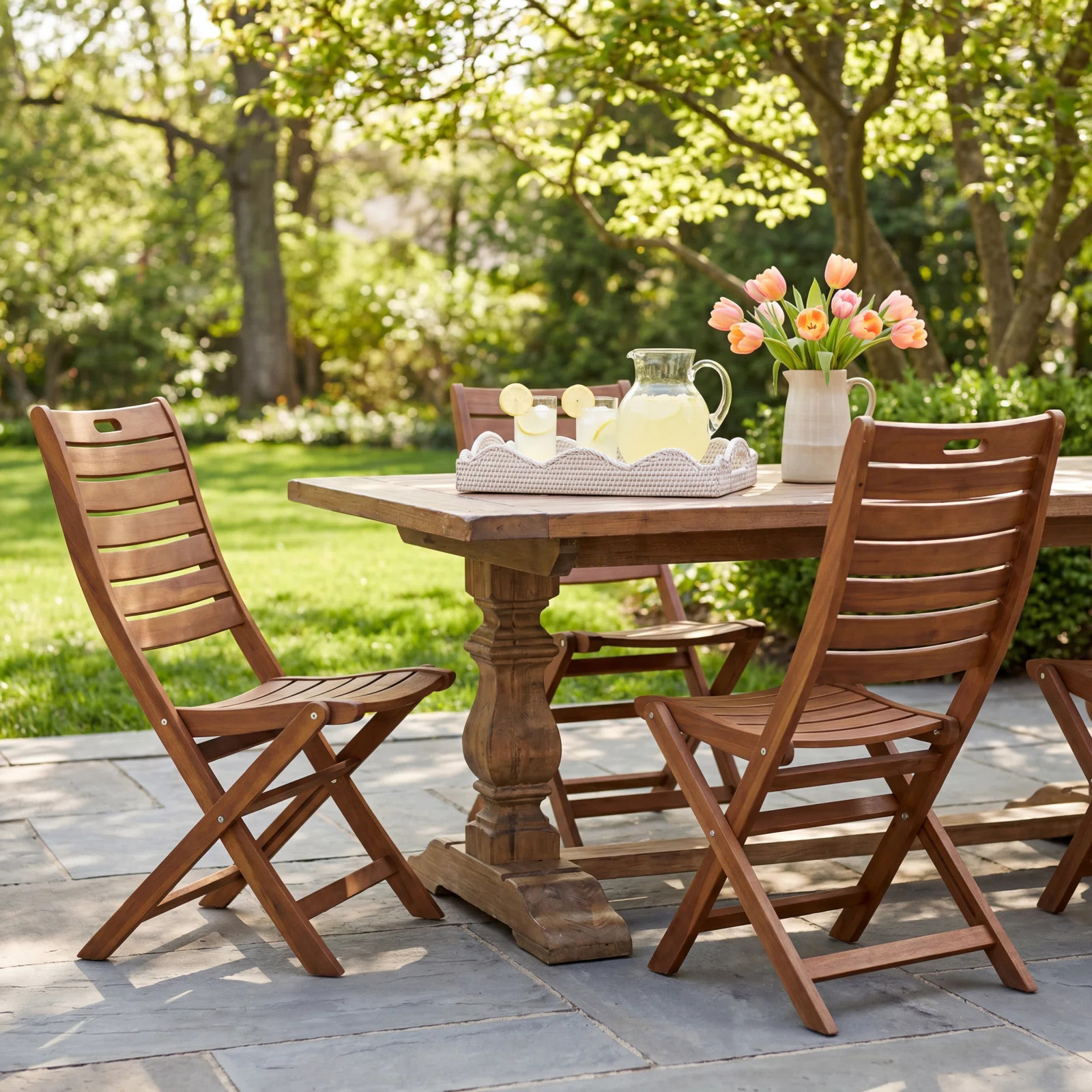 Kinsler Eucalyptus Outdoor Dining Side Chair (Set of 2) | Birch Lane