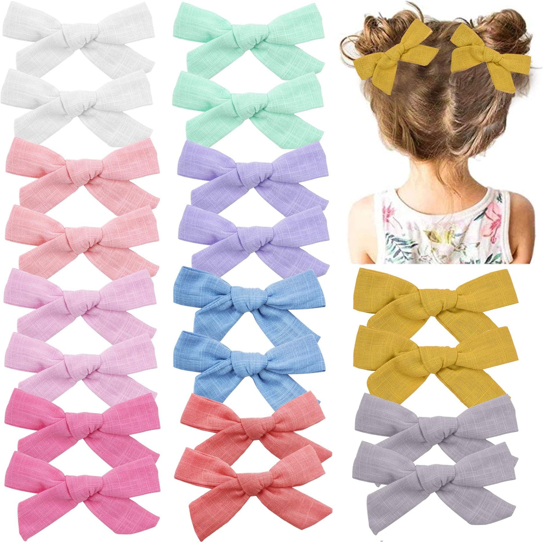 Prohouse 40 Pieces Baby Girls Hair Bows Clips Hair Barrettes Accessory for Babies Infant Toddlers Ki | Amazon (US)