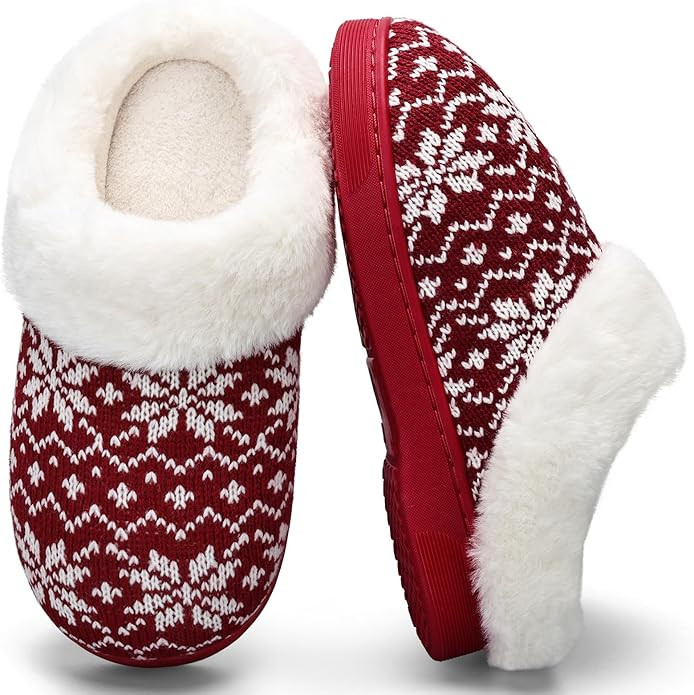 WateLves Girls Boys Slippers Toddler Kids Comfy Fuzzy Non-slip House Shoes Bedroom Soft Faux Fur ... | Amazon (US)