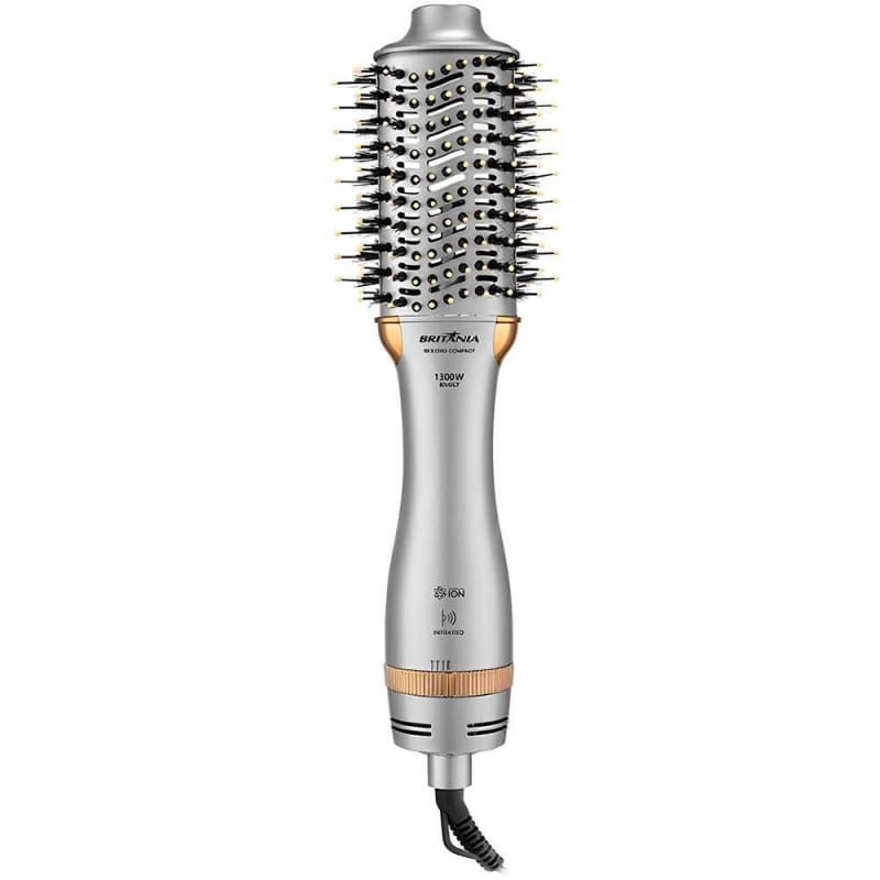 Britânia Compact 1300W BES33SD Prata Bivolt
            
                 - Escova Secadora | Beleza Na Web (BR)