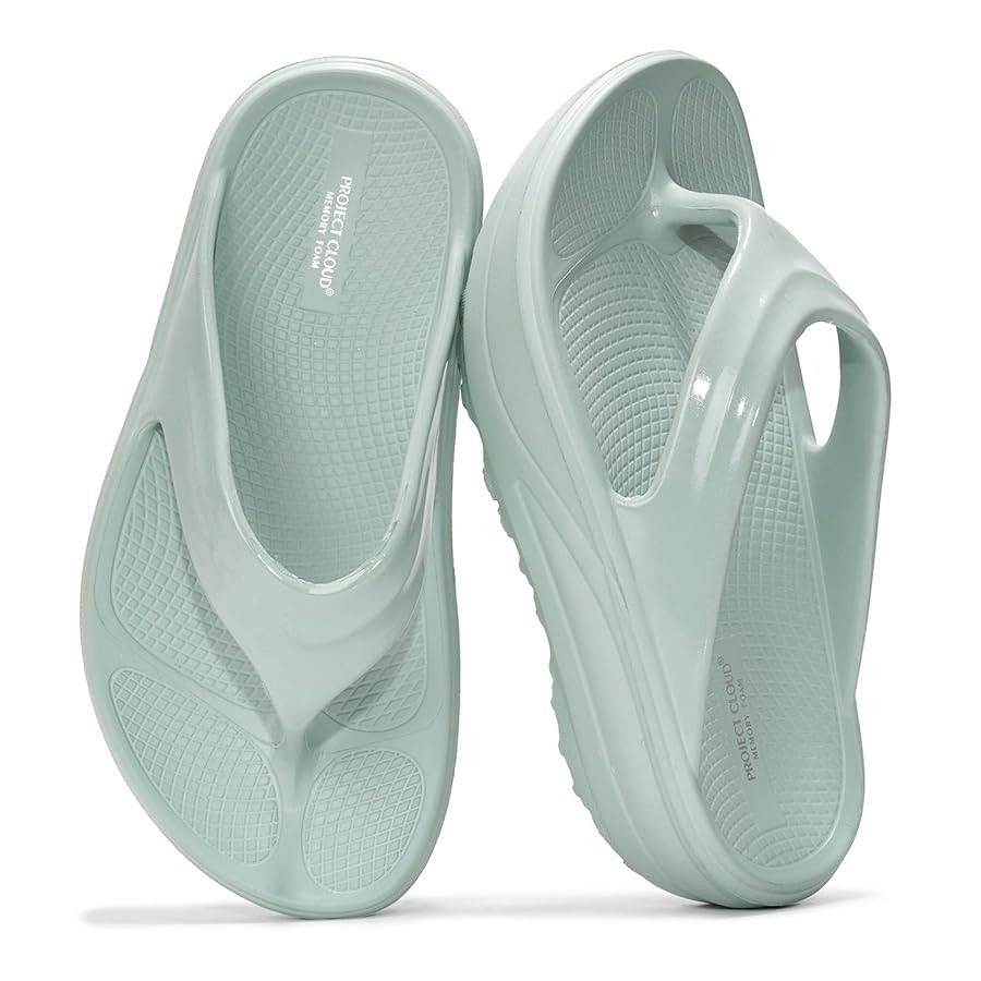 Project Cloud Flip Flops for Women Footwear - Memory Foam and Lightweight Platform Sandals Women ... | Amazon (US)
