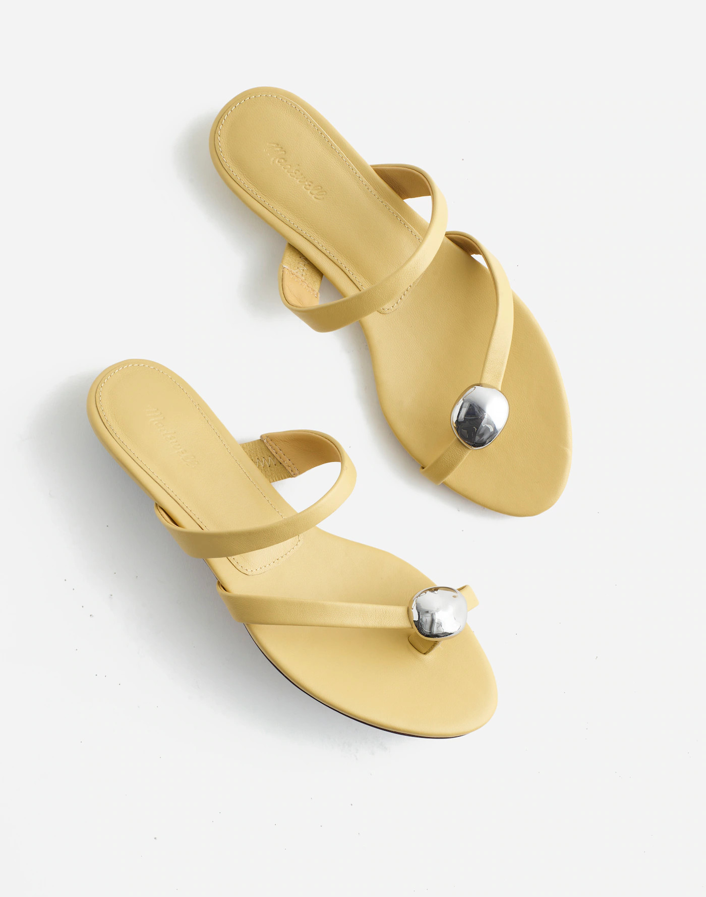 The Mila Organic Hardware Thong Slide Sandal | Madewell | Madewell