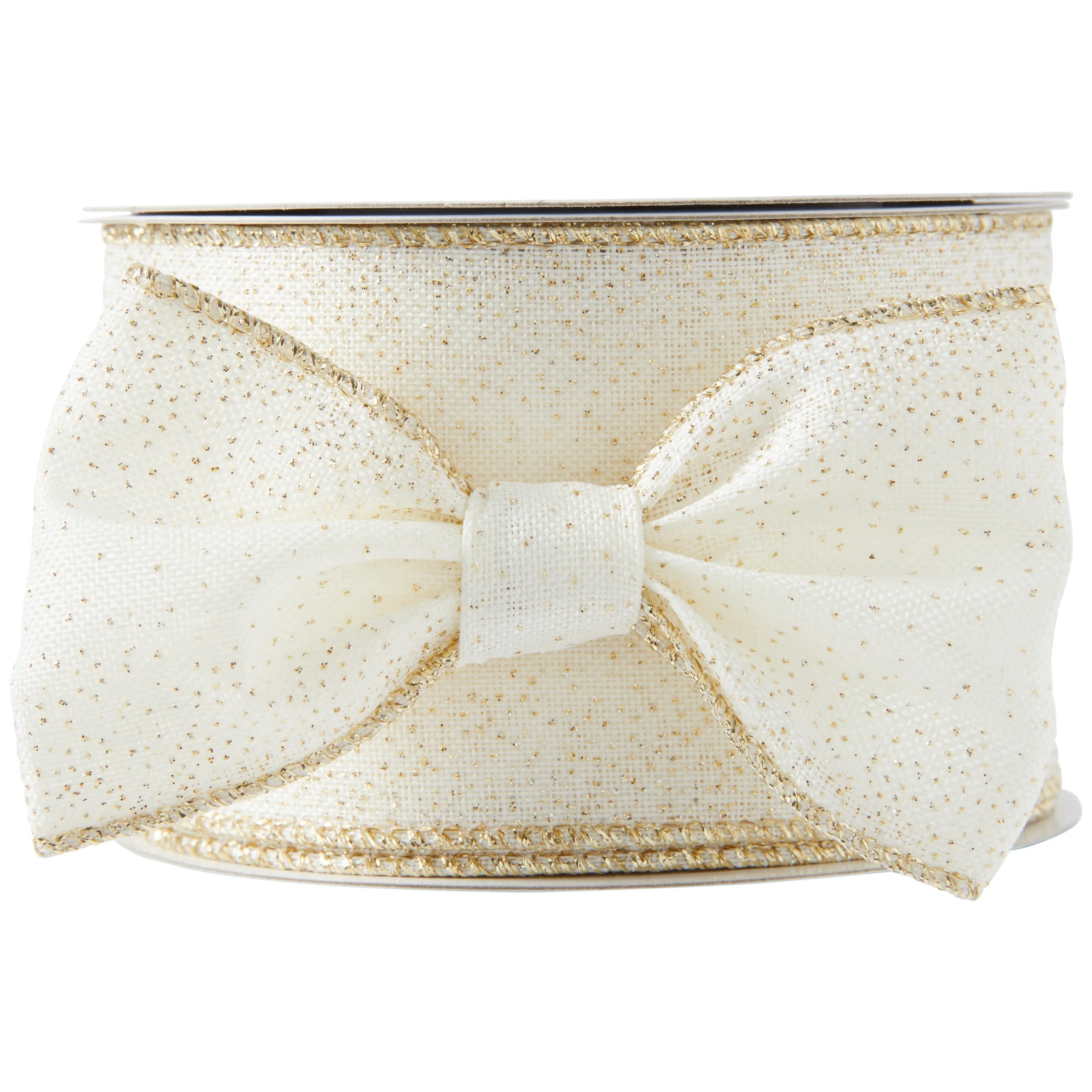 My Texas House White Ribbon with Gold Speckles, 18 ft | Walmart (US)
